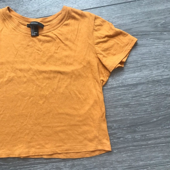 Forever 21 Mustard Crop Top - Picture 4 of 5